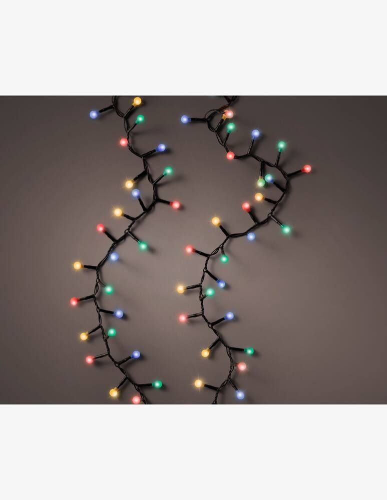 rinascente Kaemingk Led Cherry Lights 8 Function Outdoor Black/Multi 1100Cm-500L