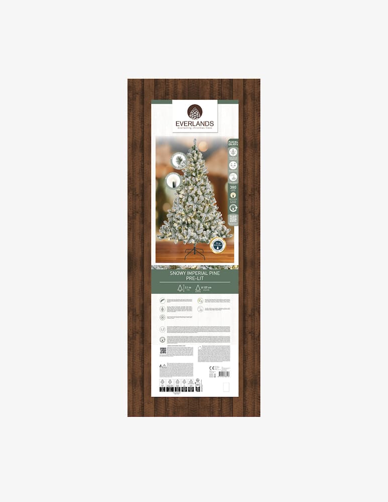 Kaemingk Albero LED snowy Imperial pine h 210 - verde - immagine 6 Kaemingk Albero LED snowy Imperial pine h 210 - verde - immagine 6