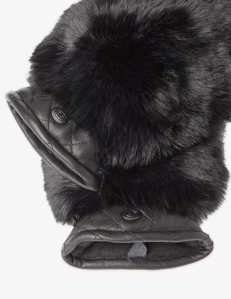 rinascente Goldbergh Guanti in pelliccia sintetica Hill Mittens - Nero