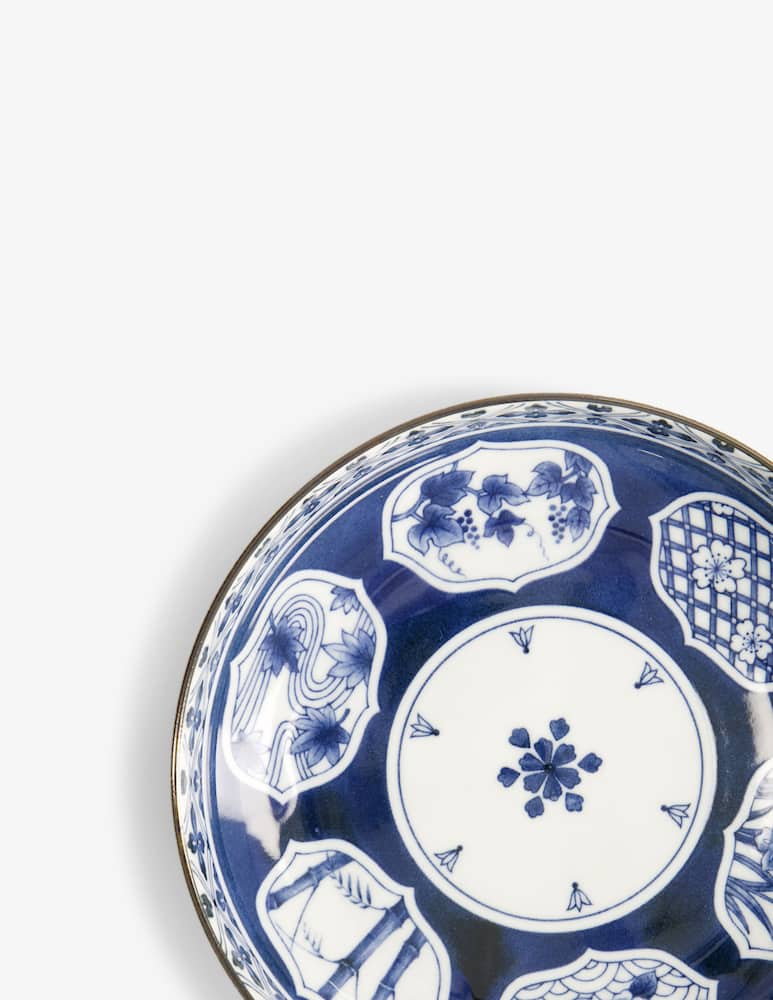 rinascente TOKYO design studio Wa Mixed Bowls Pasta Plate Matori Hishimon