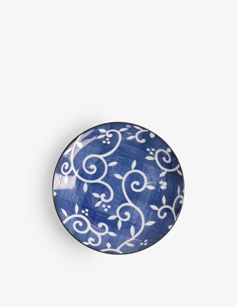 rinascente TOKYO design studio Tokyo Blue Karakusa Piatto Piano