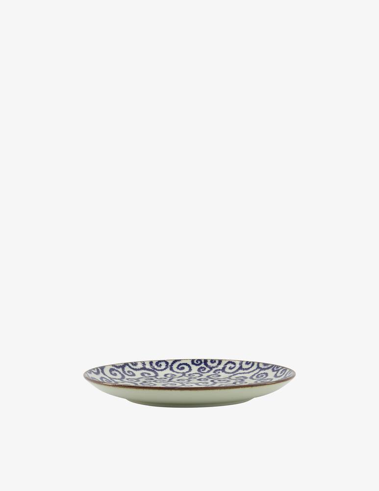 rinascente TOKYO design studio Ten Karakusa Round Plate - Blue