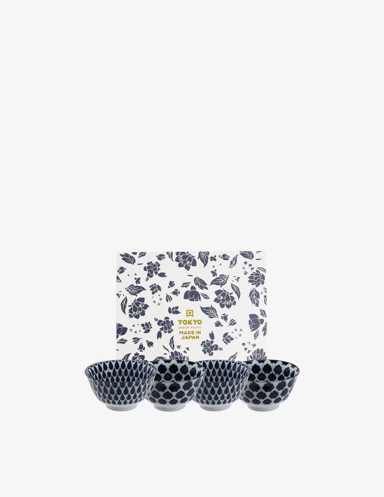 rinascente TOKYO design studio Mixed Bowls Ciotola Set 4 Pz - Blu