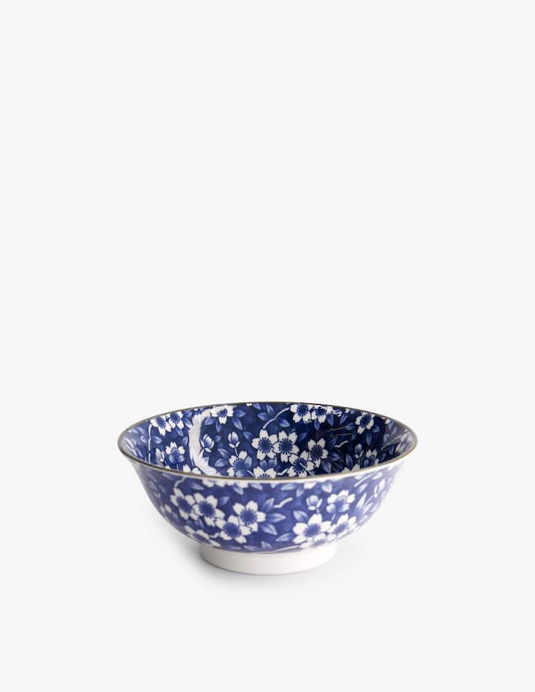 rinascente TOKYO design studio Tokyo Blue Karakusa Ciotola Per Ramen  1300 ml