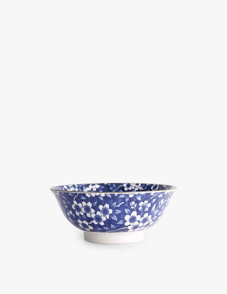 rinascente TOKYO design studio Tokyo Blue Karakusa Ciotola Per Ramen  1300 ml