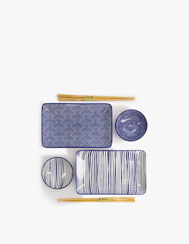 TOKYO design studio Piatto Nippon Blue Sushi - immagine 1 TOKYO design studio Piatto Nippon Blue Sushi - immagine 1