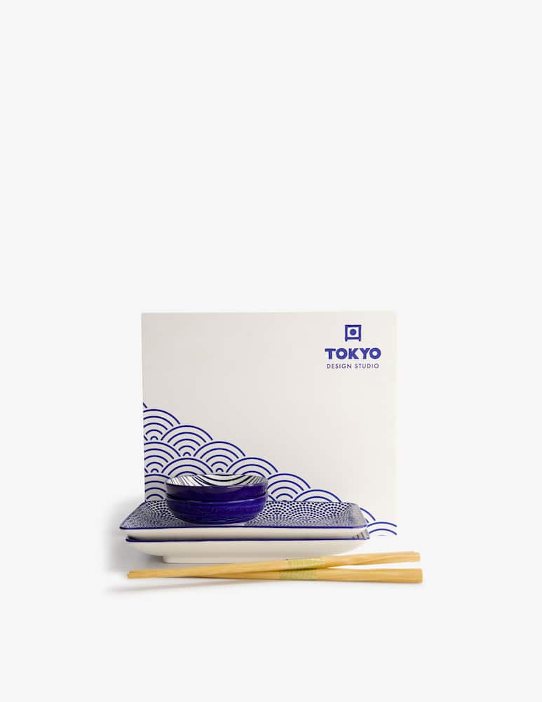 TOKYO design studio Piatto Nippon Blue Sushi - immagine 3 TOKYO design studio Piatto Nippon Blue Sushi - immagine 3