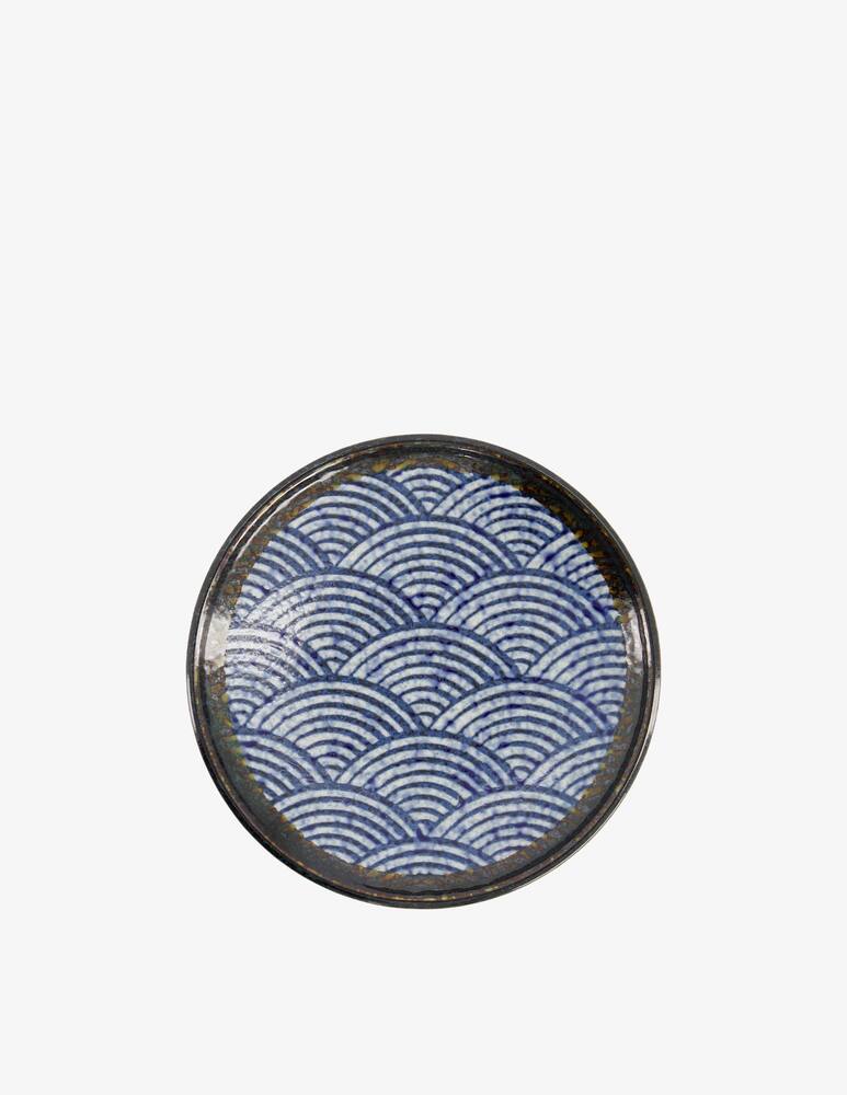 rinascente TOKYO design studio Aisai Seigaiha Piatto - Blu
