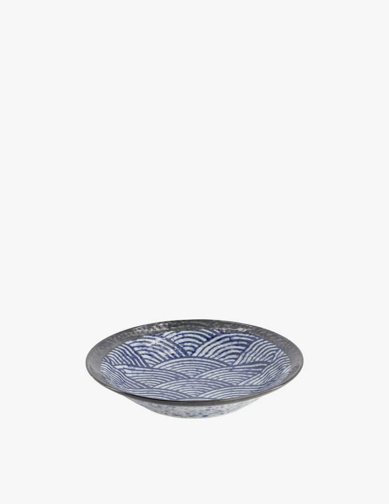 TOKYO design studio Bowl Aisai Seigaiha Shallow - picture 1