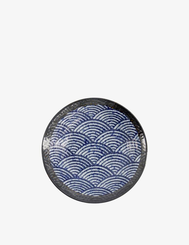 rinascente TOKYO design studio Aisai Seigaiha Shallow Ciotola - Blu