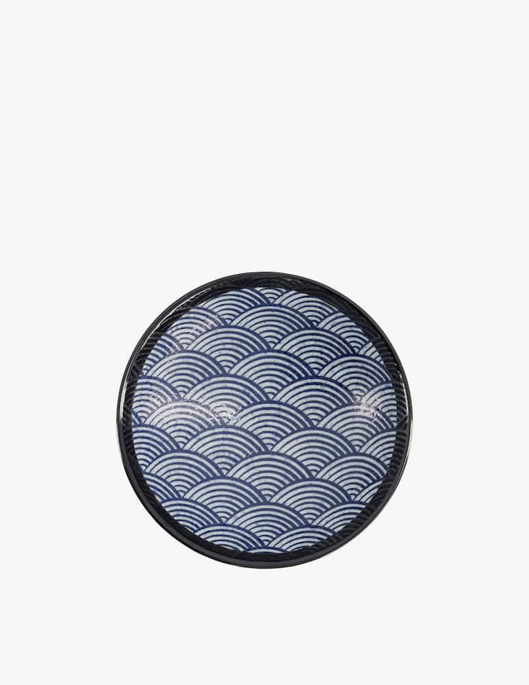 rinascente TOKYO design studio Aisai Seigaiha Ciotola Insalata 1400ml - Blu