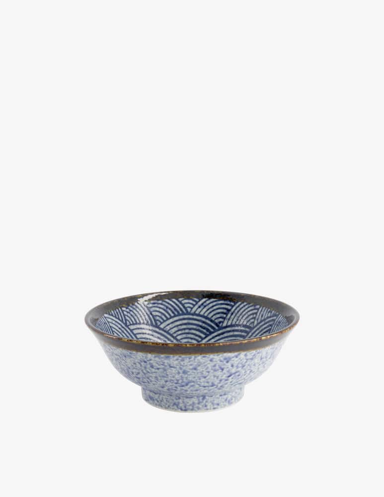 TOKYO design studio Ciotola Aisai Seigaiha Ramen 1300ml - immagine 1