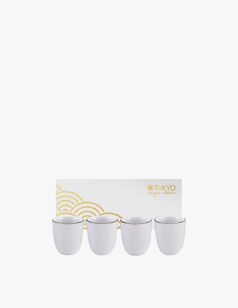TOKYO design studio Tazza Nippon White Gold Rim Tea Te Set 4 Pz - immagine 1 TOKYO design studio Tazza Nippon White Gold Rim Tea Te Set 4 Pz - immagine 1