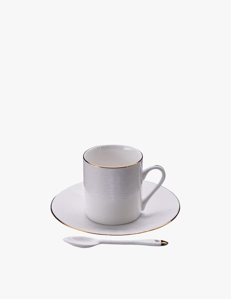 TOKYO design studio Nippon White Gold Rim Espresso Set 18 Pz - immagine 1 TOKYO design studio Nippon White Gold Rim Espresso Set 18 Pz - immagine 1