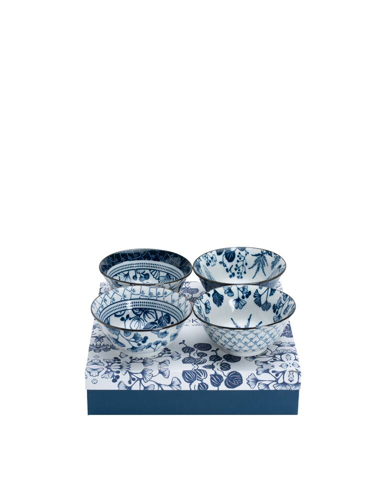 rinascente TOKYO design studio Flora Japonica Tayo Bowl Set 4pcs 14.8x7cm 500ml - White