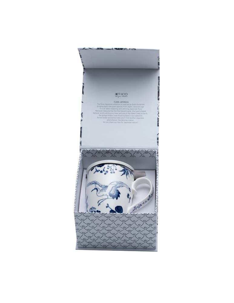 TOKYO design studio Mug Flora Japonica giftset with strainer and tea tip 380ml - picture 1