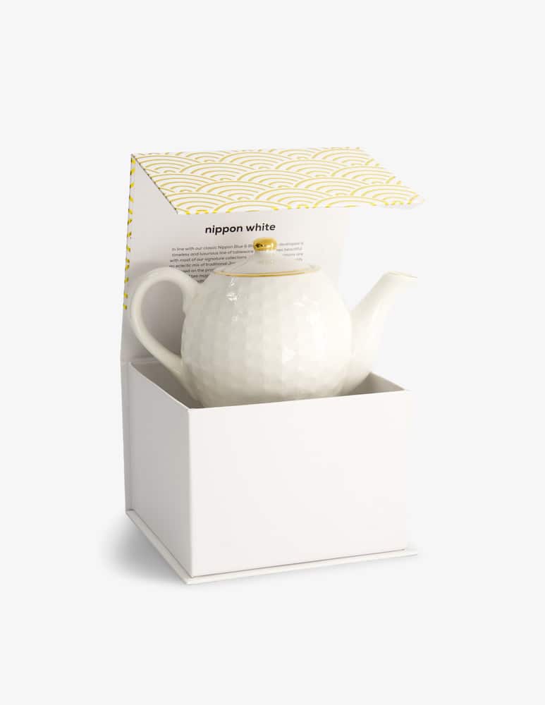 rinascente TOKYO design studio Nippon White Gold Rim Round Teiera