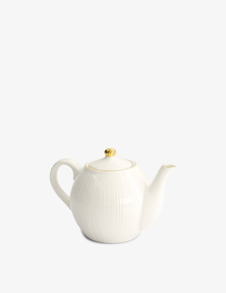 rinascente TOKYO design studio Nippon White Gold Rim Round Teiera Giftset