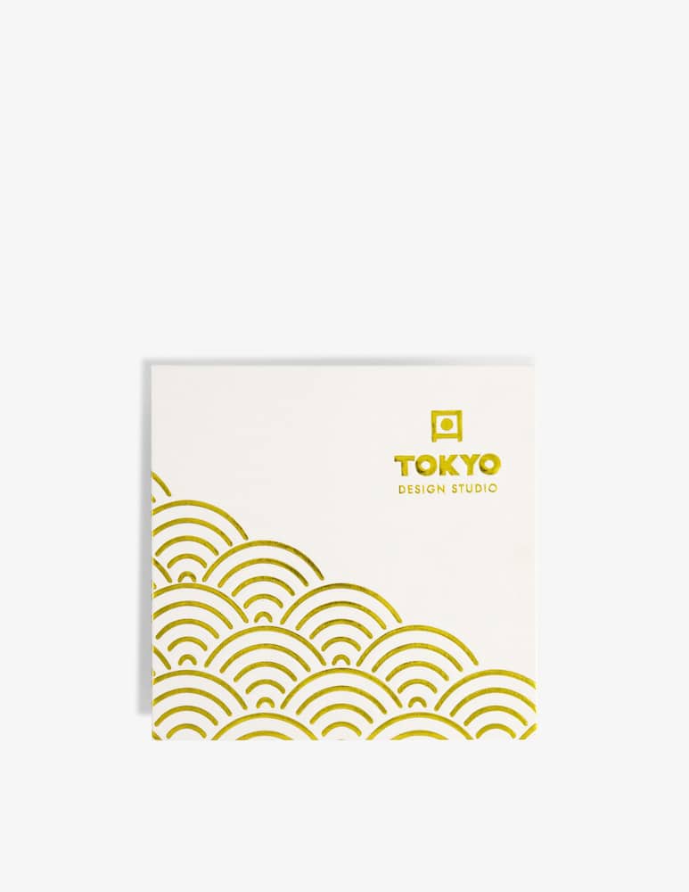 rinascente TOKYO design studio Nippon White Gold Rim Round Teiera Giftset