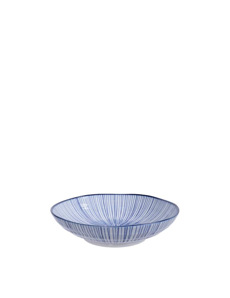 TOKYO design studio Plate Nippon Blue Pasta 21X5.2Cm Lines - picture 1