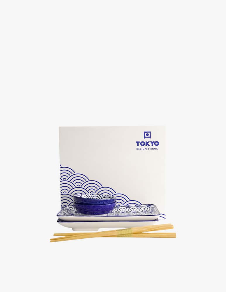 TOKYO design studio Piatto Nippon Blue Sushi - immagine 1 TOKYO design studio Piatto Nippon Blue Sushi - immagine 1
