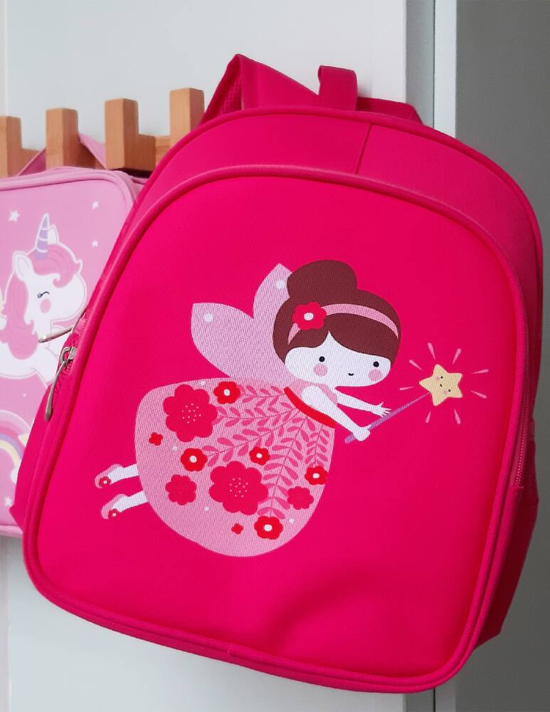 rinascente Little Lovely Company Big backpack with pocket fairy - pink