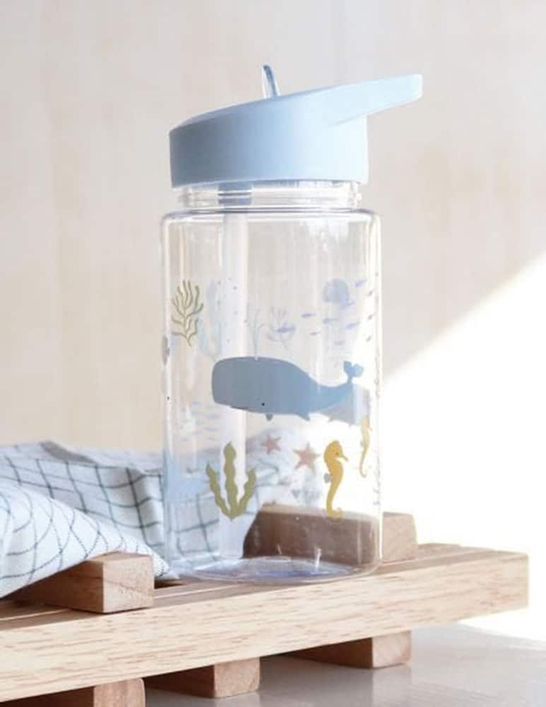 rinascente Little Lovely Company Borraccia con Cannuccia Oceano 450ml