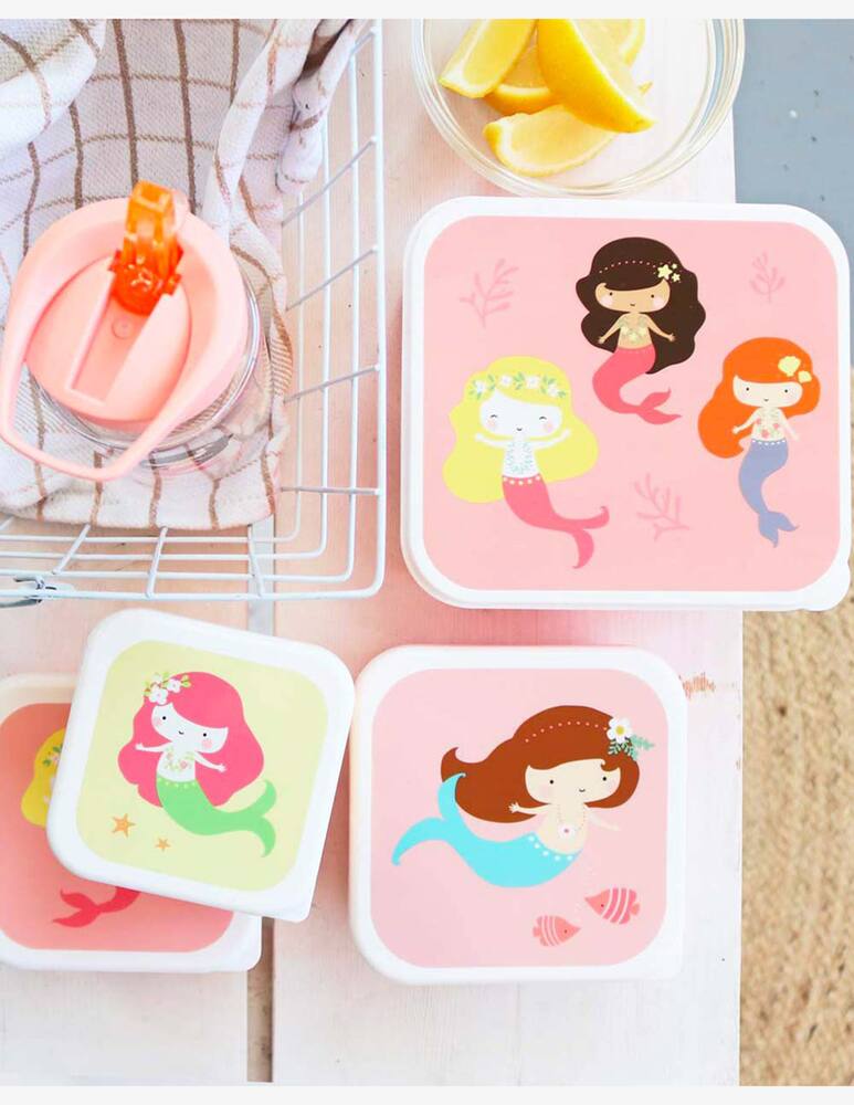 rinascente Little Lovely Company Mermaid lunch box set
