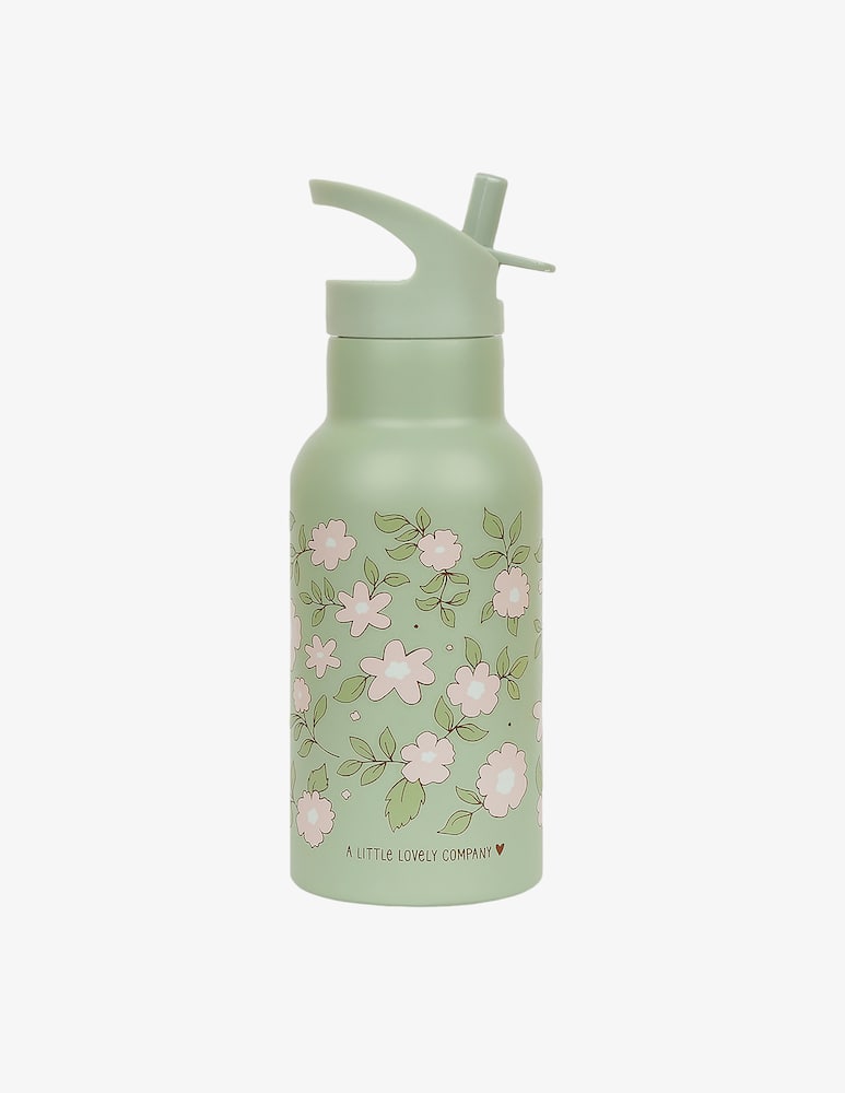 rinascente Little Lovely Company Thermal steel bottle 350ml flowers