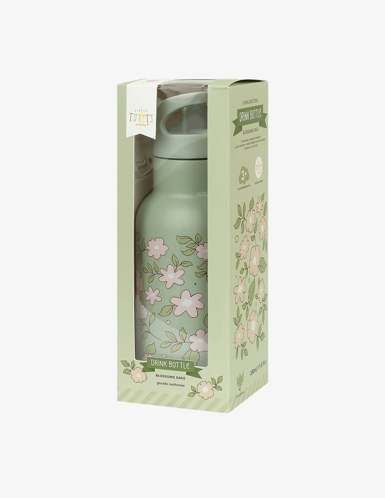 rinascente Little Lovely Company Thermal steel bottle 350ml flowers
