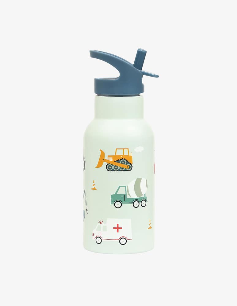 Little Lovely Company Thermal steel bottle 350ml vehicles - picture 1 Little Lovely Company Thermal steel bottle 350ml vehicles - picture 1