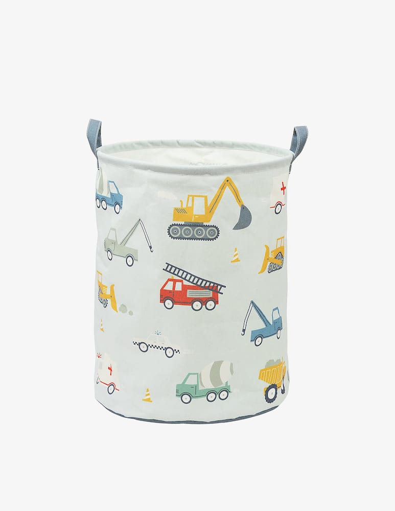 rinascente Buzz Cotton storage basket with vehicles