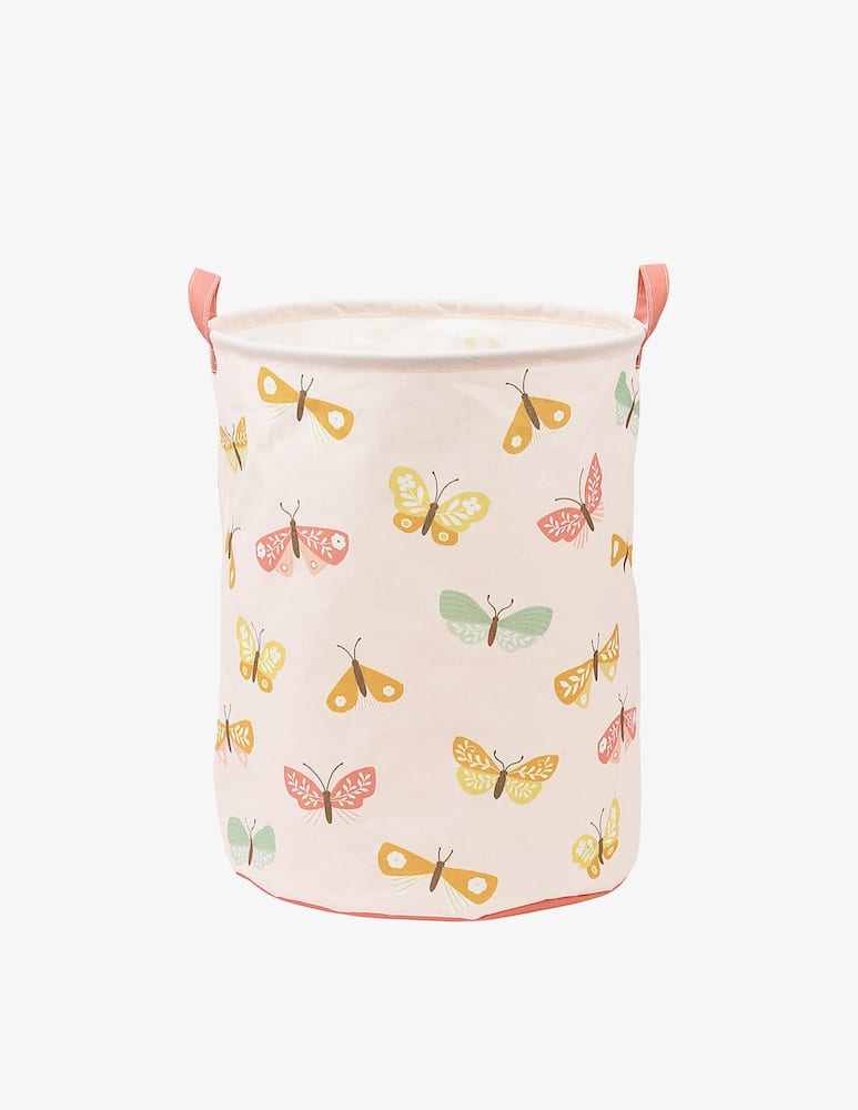 rinascente Buzz Cotton storage basket with butterflies