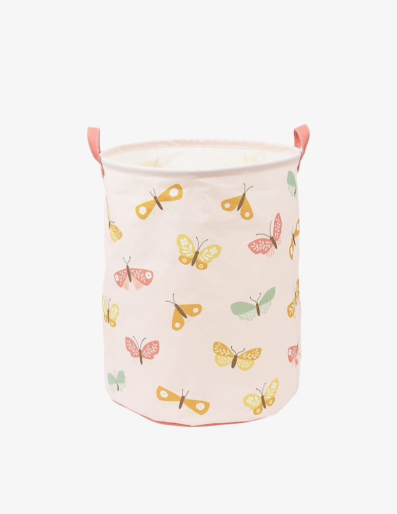 rinascente Buzz Cotton storage basket with butterflies