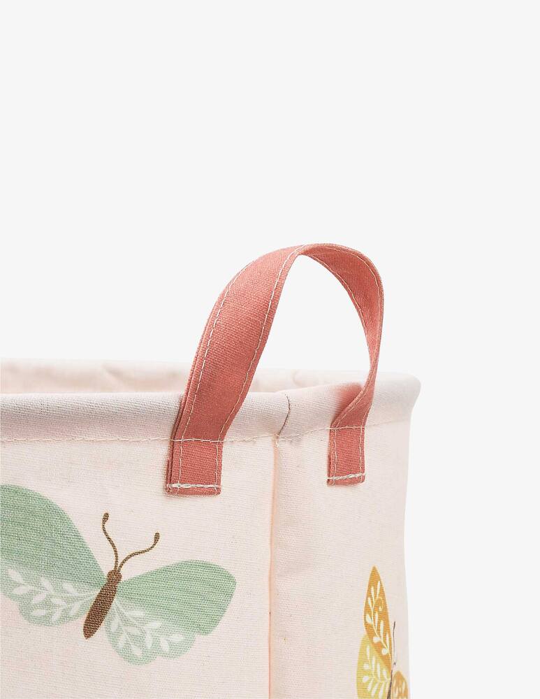 rinascente Buzz Cotton storage basket with butterflies