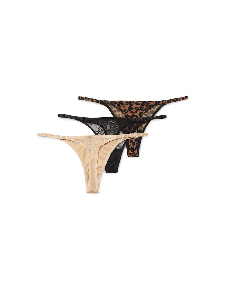 rinascente Love Stories Threesome Roomservice thong 3-pack