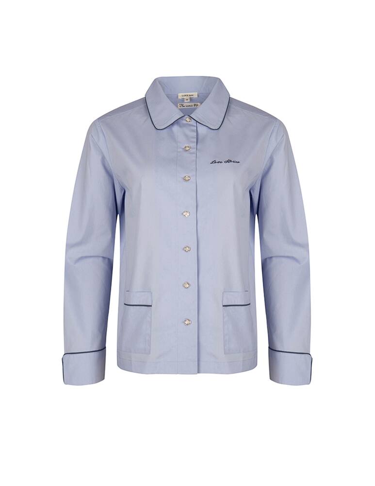 rinascente Love Stories Cotton pyjama shirt