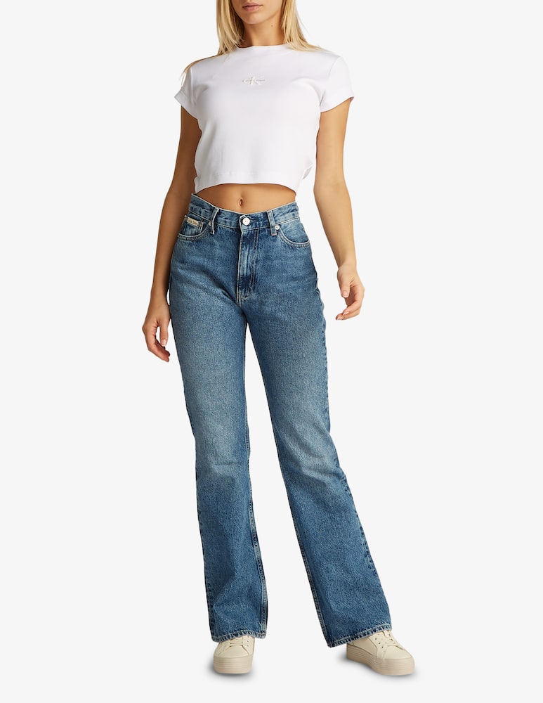 rinascente Calvin Klein Jeans Monogram crop t-shirt