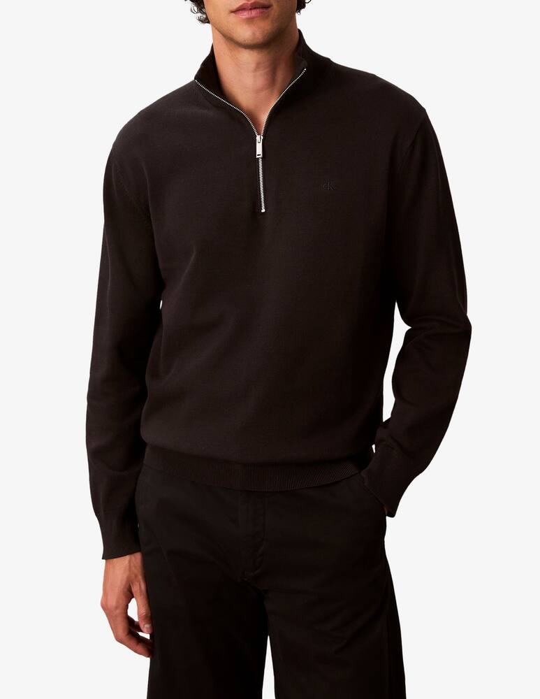 Calvin Klein Lupetto mezza zip Supima - immagine 1 Calvin Klein Lupetto mezza zip Supima - immagine 1