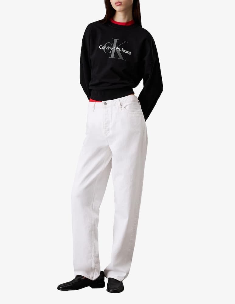 rinascente Calvin Klein Jeans Felpa girocollo french terry Monologo