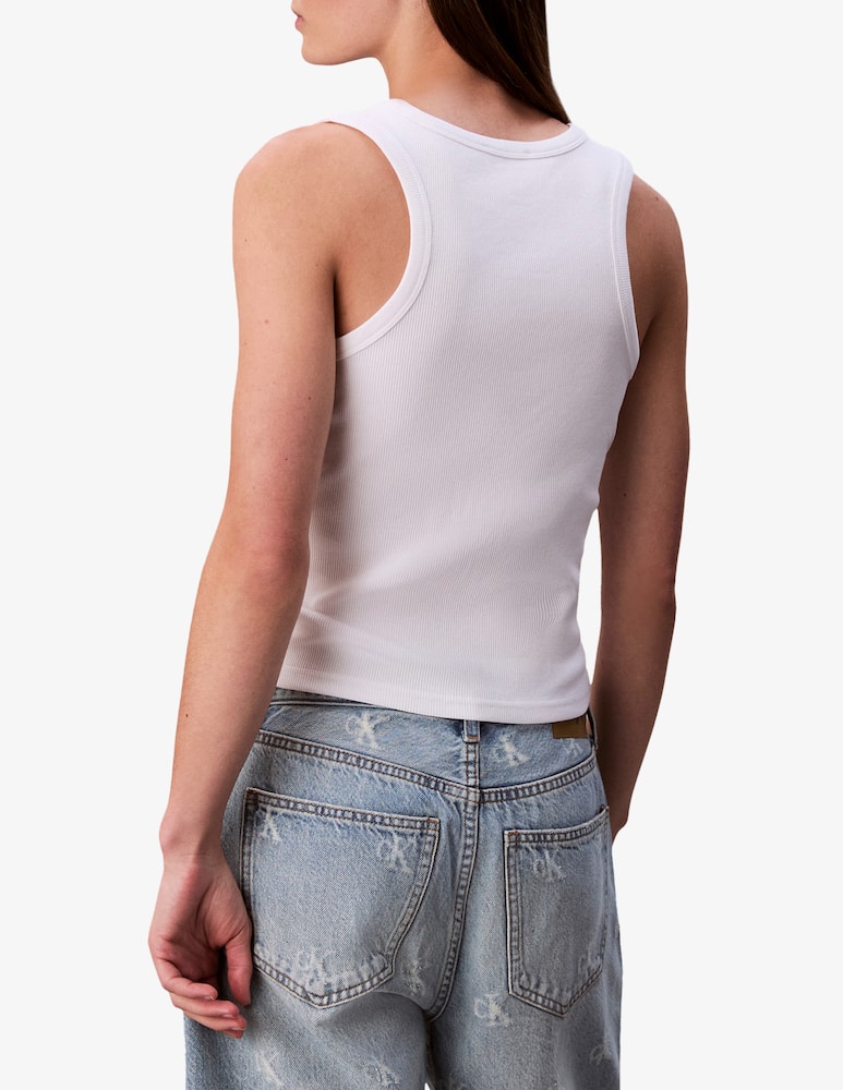 Calvin Klein Jeans Woven cotton rib top - picture 3 Calvin Klein Jeans Woven cotton rib top - picture 3