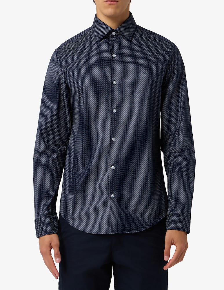 Calvin Klein Camicia slim microfantasia - immagine 1 Calvin Klein Camicia slim microfantasia - immagine 1