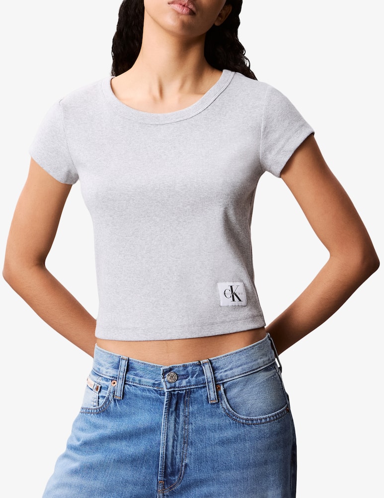 rinascente Calvin Klein Jeans Woven label rib tee