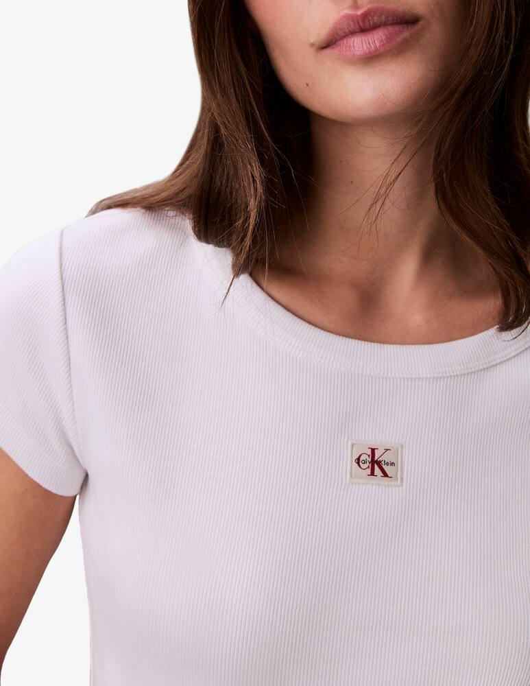 rinascente Calvin Klein Jeans Woven label ribbed tee