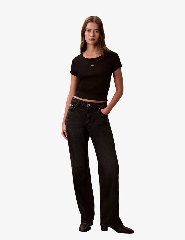 rinascente Calvin Klein Jeans Woven label rib t-shirt