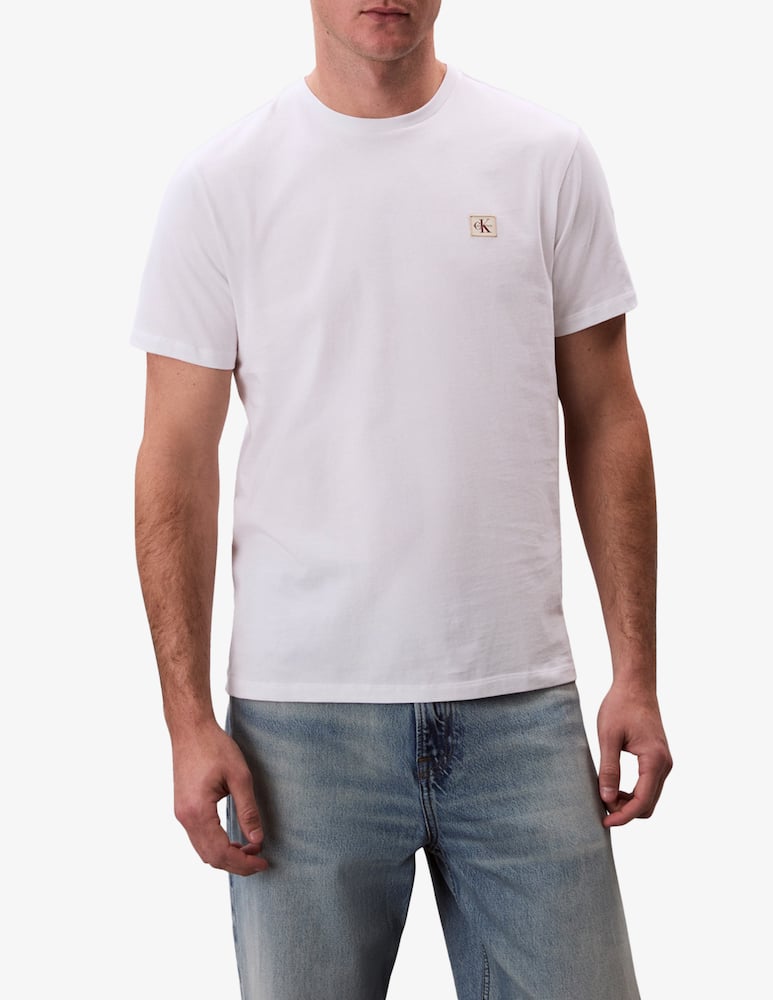 rinascente Calvin Klein Jeans T-shirt jersey etichetta tessuta