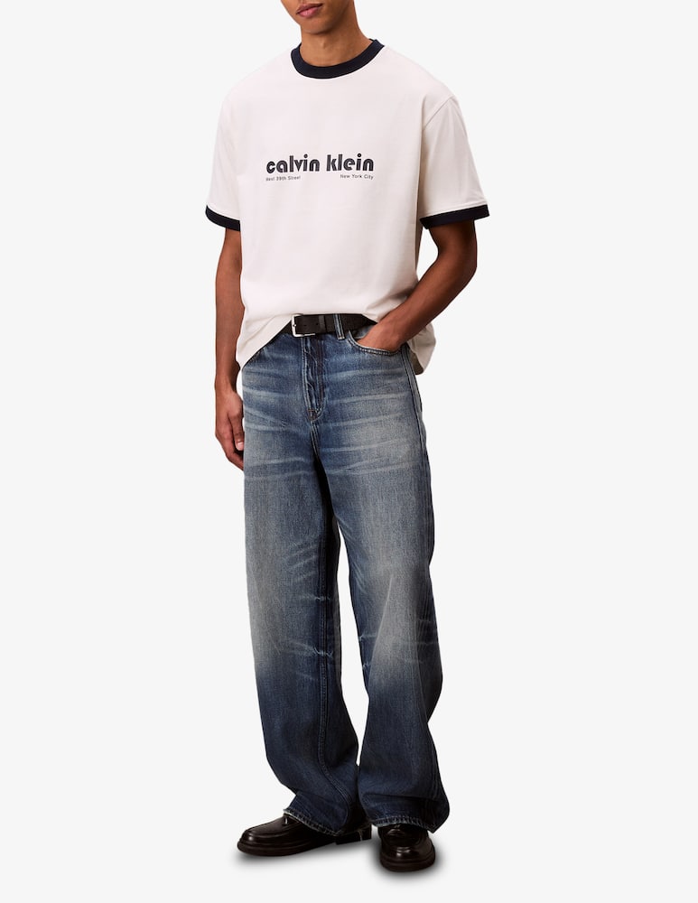 rinascente Calvin Klein Jeans T-shirt retro logo preppy