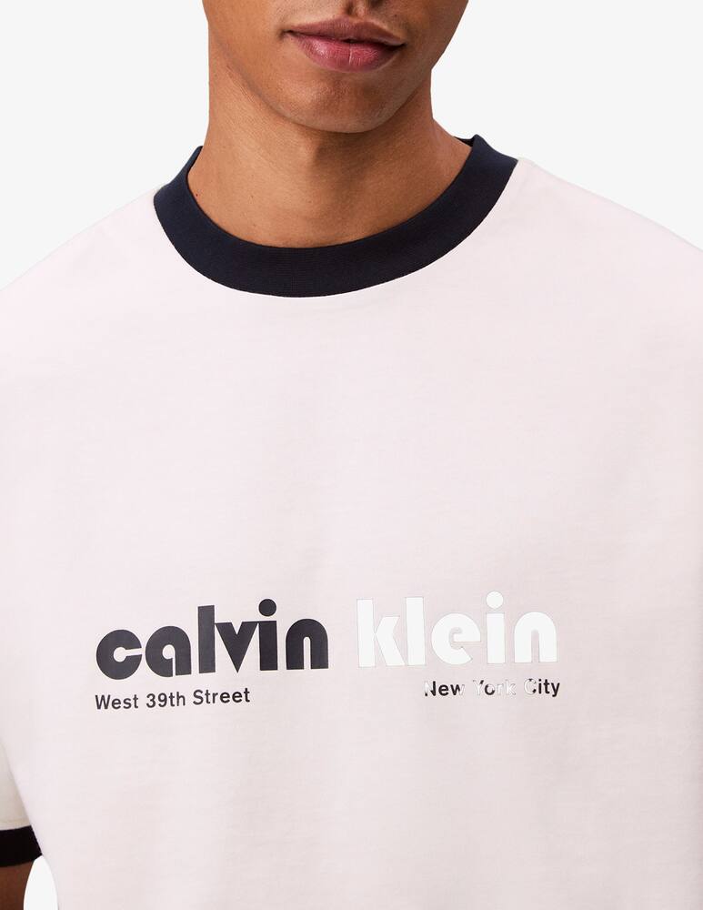 rinascente Calvin Klein Jeans T-shirt retro logo preppy