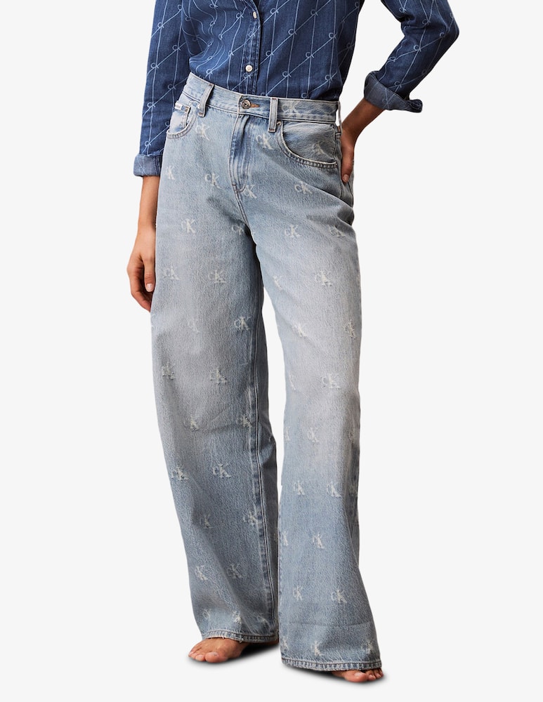 rinascente Calvin Klein Jeans Distressed logo jeans