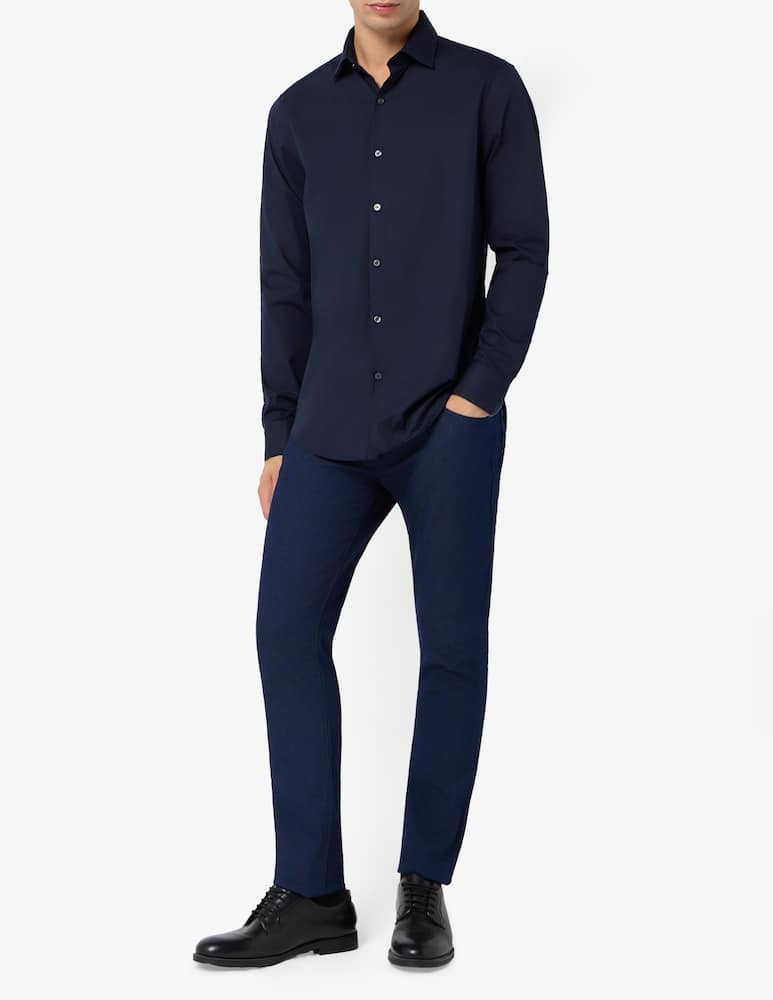 Calvin Klein Camicia stretch slim in popeline - immagine 2 Calvin Klein Camicia stretch slim in popeline - immagine 2
